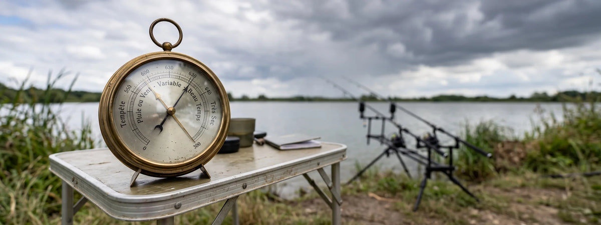 Pression atmosphérique et pêche de la carpe : baromètre au bord de l'eau