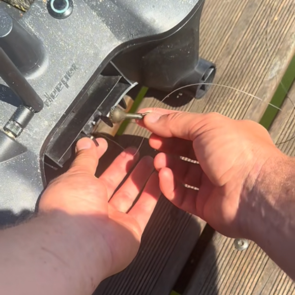 Mise en place d'un backlead dans la trémie sèche du Deeper Quest