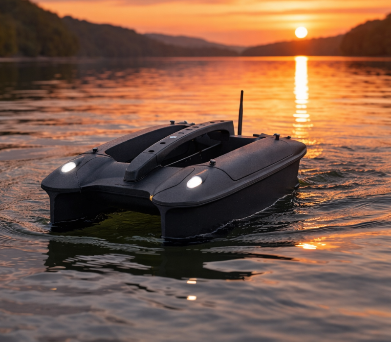 Deeper Quest vu de dessus avec ses deux trémies ouvertes