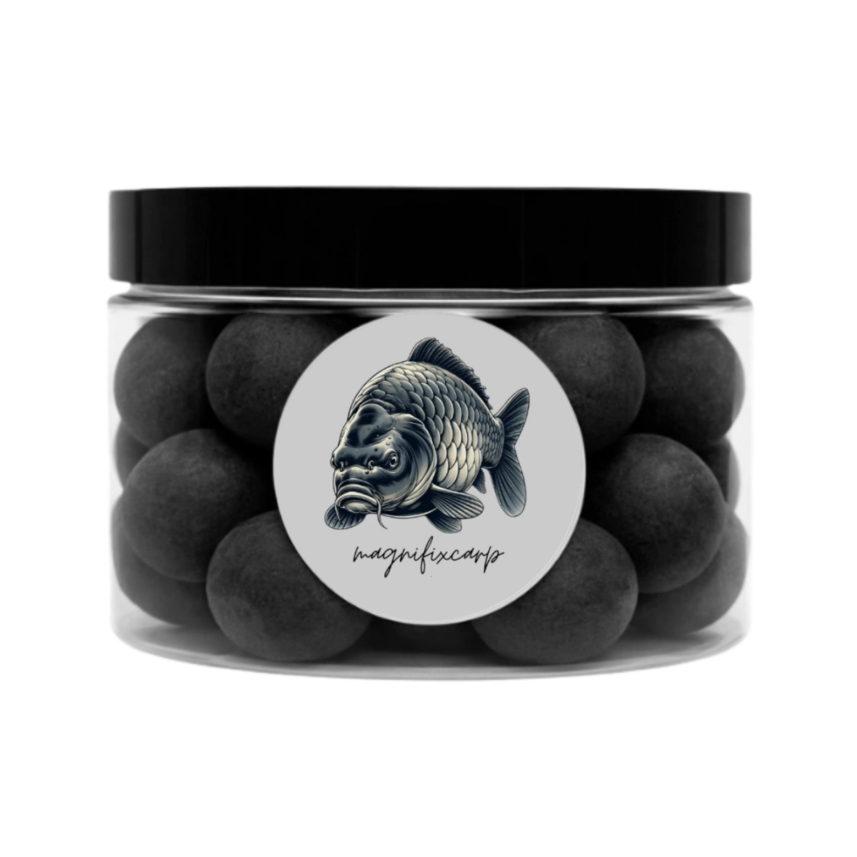 Pot de Pop-ups Noire Poivre Magnifixcarp, bouillettes flottantes noires à l'arôme poivré pour la pêche à la carpe