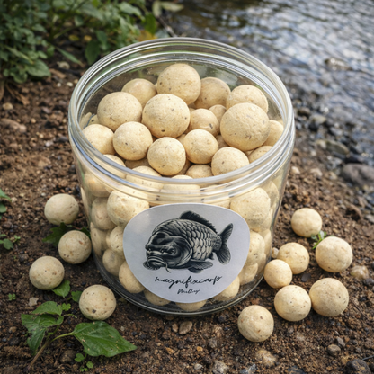 bouillettes flottantes crème milky magnifixcarp montage spinner rig