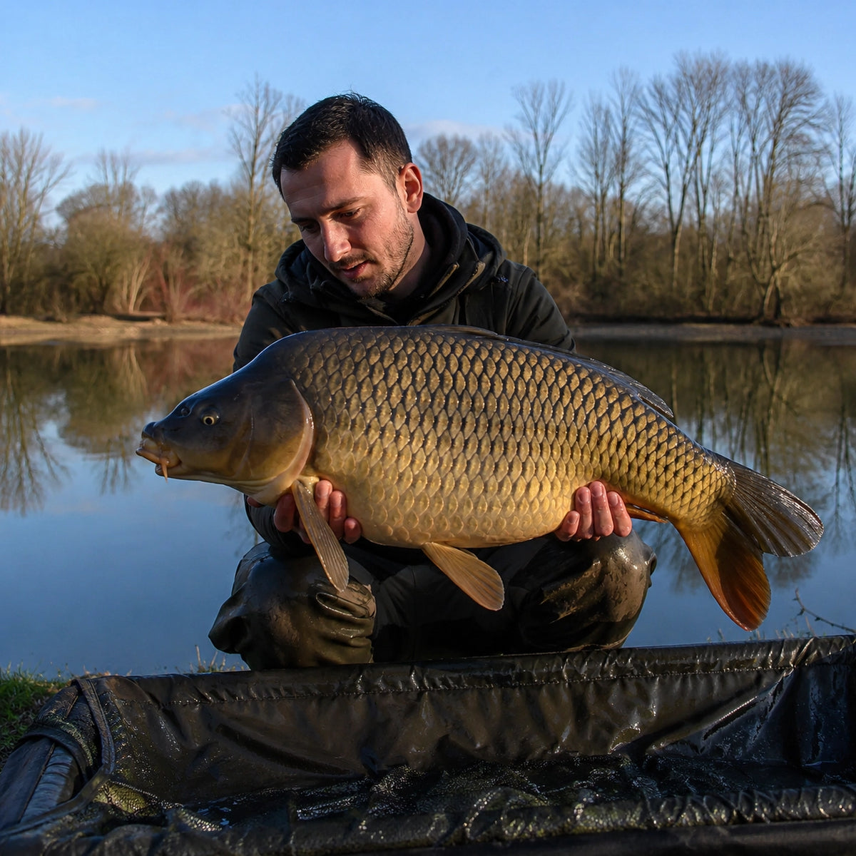 Carpe commune prise sur la Loire dans le Cher, secteur de Sancerre et Belleville-sur-Loire