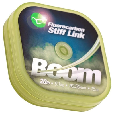 Fluorocarbone Korda Boom Stiff Link 20 lb (0,50 mm) pour bas de ligne carpe rigide