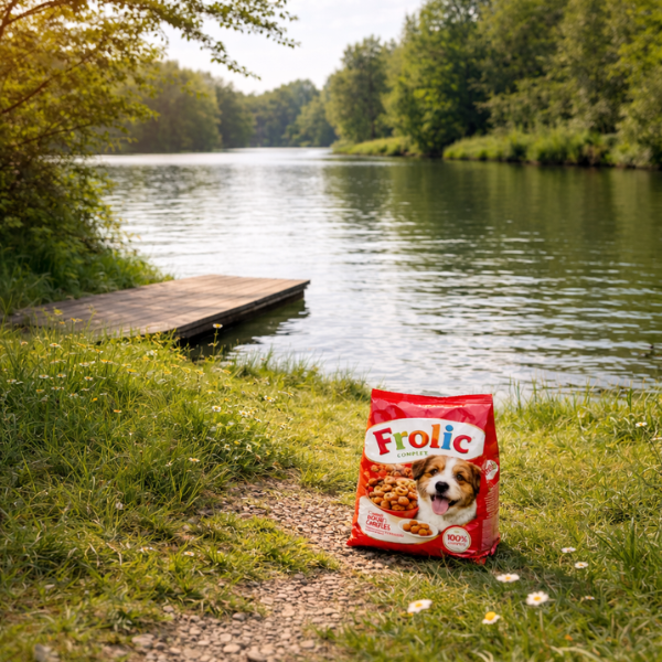 frolic au bord d'un lac