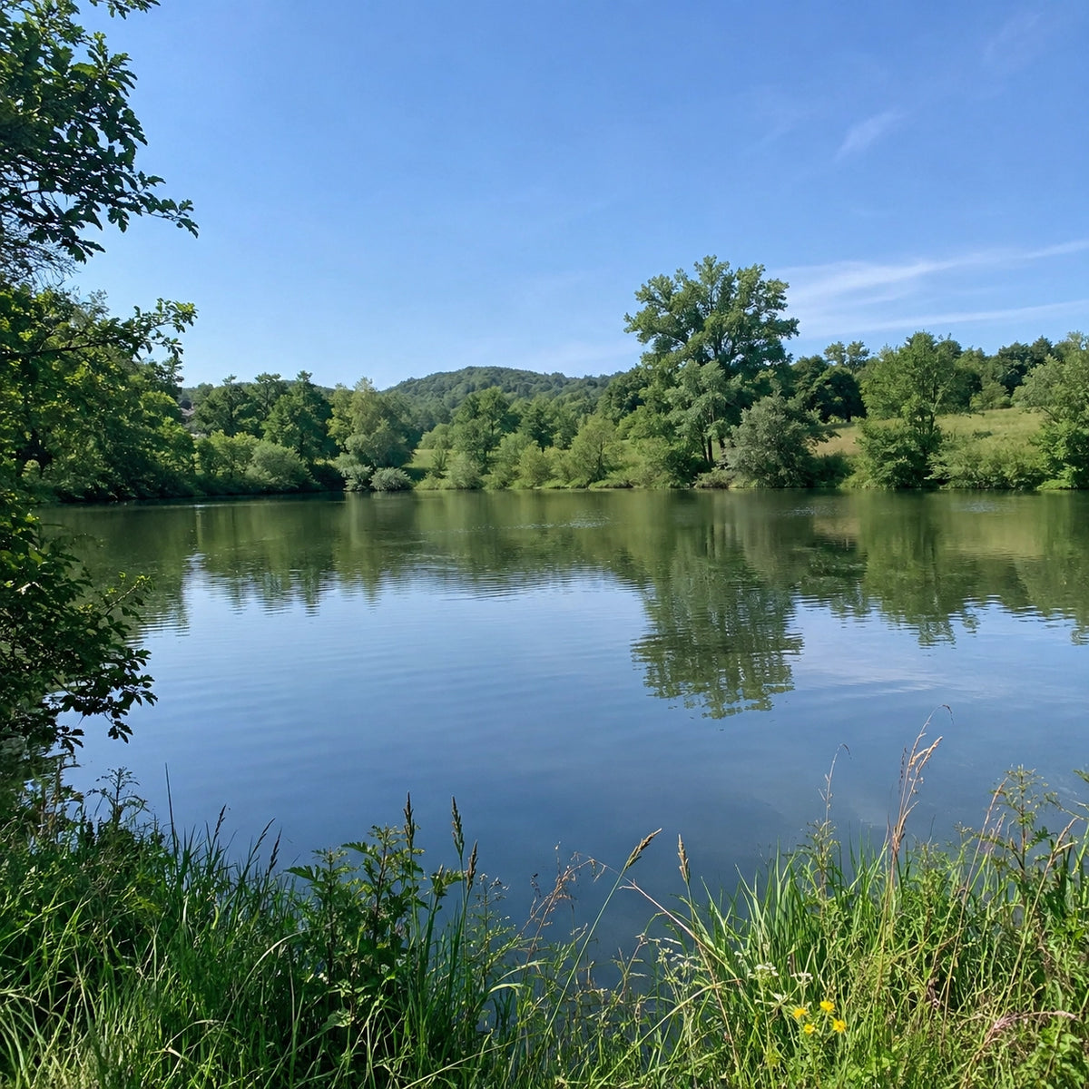 Lac de Haute-Garonne accessible avec une carte de pêche réciprocitaire