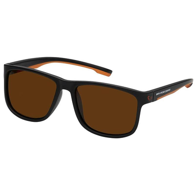 Paire polarisante Savage Gear noir et orange avec verres bruns pour l'eau douce