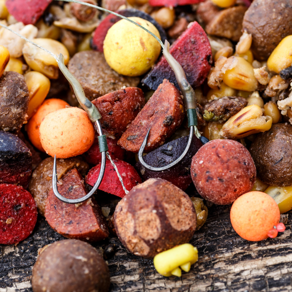 montage avec des bouillettes prêts à pêcher