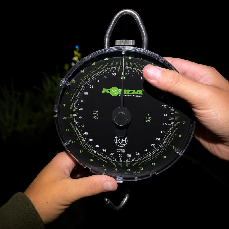 Peson mécanique à aiguille Korda pour la pêche à la carpe