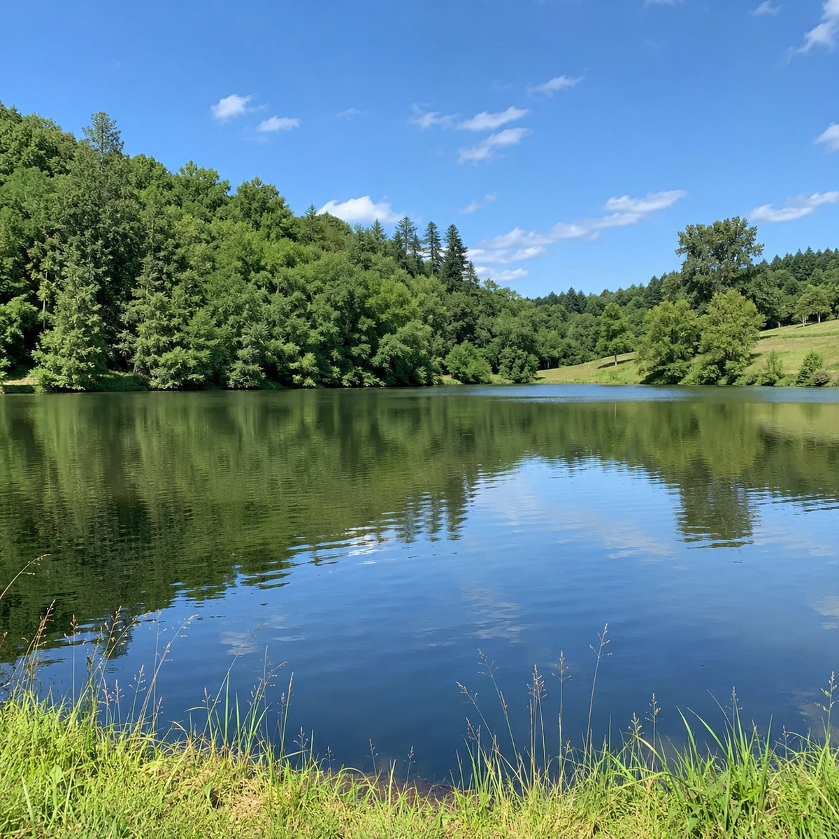 Plan d'eau de Dordogne accessible avec une carte de pêche réciprocitaire