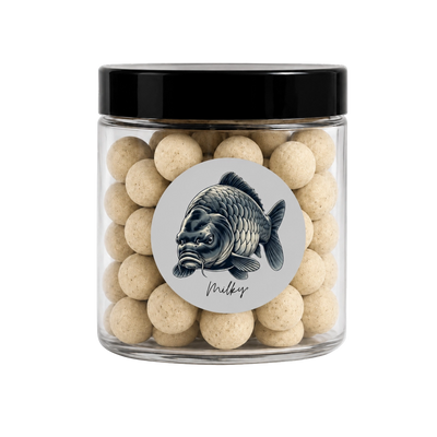 Pot de Pop-ups Premium Milky+ Magnifixcarp, bouillettes flottantes blanches lactées pour la pêche à la carpe