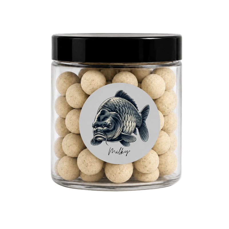 Pot de Pop-ups Premium Milky+ Magnifixcarp, bouillettes flottantes blanches lactées pour la pêche à la carpe