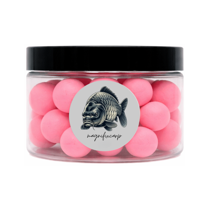 Pop-up rose délavé thon Magnifixcarp - bouillette flottante carpe 15mm pot 50g