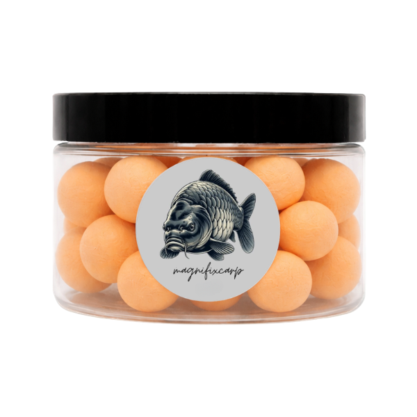 pop-up orange délavé pêche magnifixcarp bouillette flottante carpe pot 50g
