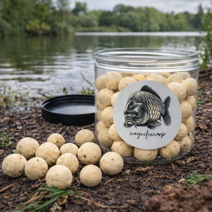 pop-ups crémeuses milky magnifixcarp vue intérieure pot bouillettes flottantes