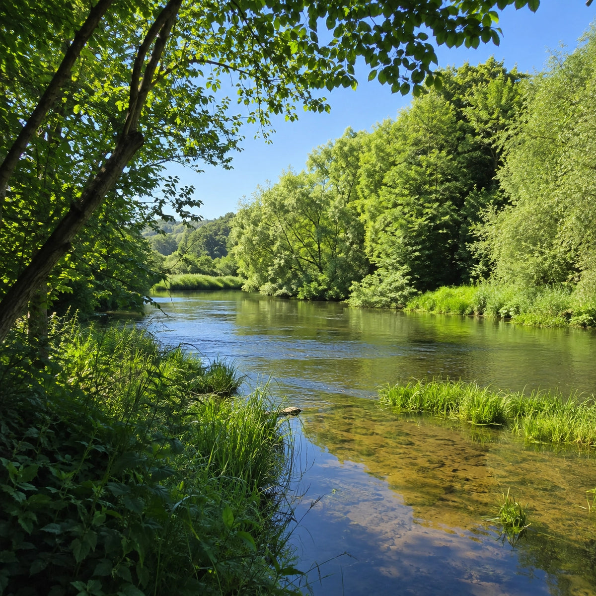 La Dives et ses canaux dans les marais du Calvados, terrain à carpe des eaux lentes