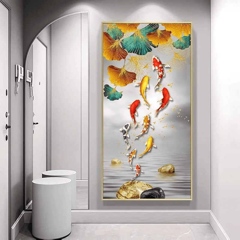 tableau japonais carpe koï